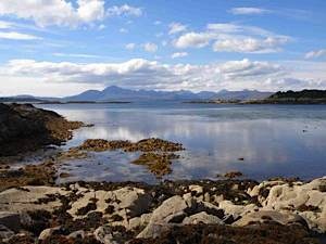 Black and red cuillin from Sleat coast