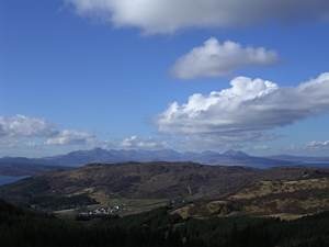 Skye from summit of Auchtertyre Hill, Lochalsh